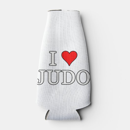 I Liebe Judo Flaschenkühler (Vorderseite)