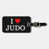 I Liebe Judo Gepäckanhänger (Vorderseite horizontal)