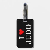 I Liebe Judo Gepäckanhänger (Rückseite vertikal)
