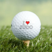 I Liebe Judo Golfball (Insitu T-Shirt)