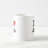 I Liebe Judo heart custom personalisiert Kaffeetasse (Mittel)