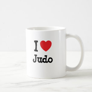 I Liebe Judo heart custom personalisiert Kaffeetasse