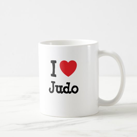 I Liebe Judo heart custom personalisiert Kaffeetasse (Rechts)