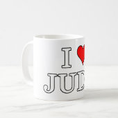 I Liebe Judo Kaffeetasse (Vorderseite Links)