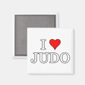 I Liebe Judo Magnet (Vorderseite/Rückseite)