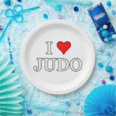 I Liebe Judo Pappteller (Party)