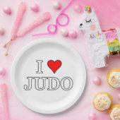 I Liebe Judo Pappteller (Party)