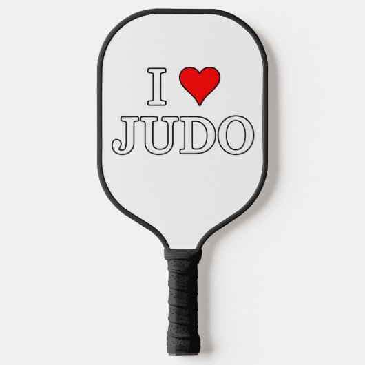 I Liebe Judo Pickleball Schläger (Vorderseite)