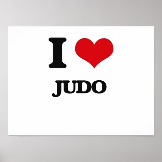 I Liebe Judo Poster (Vorne)