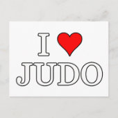 I Liebe Judo Postkarte (Vorderseite)