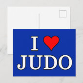 I Liebe Judo Postkarte (Vorne/Hinten)