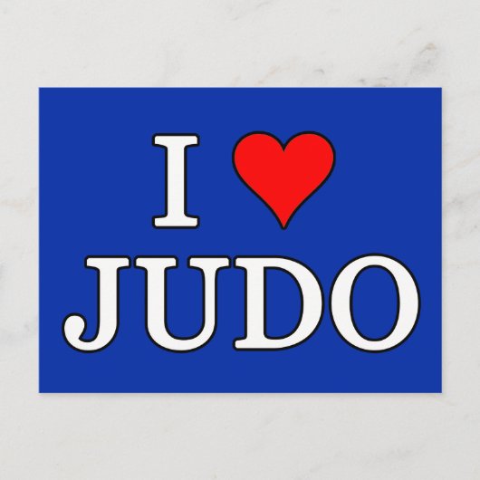 I Liebe Judo Postkarte (Vorderseite)
