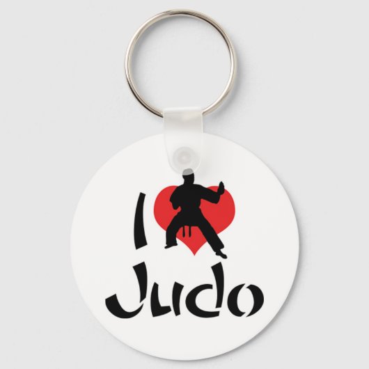 I Liebe Judo Schlüsselanhänger (Vorderseite)