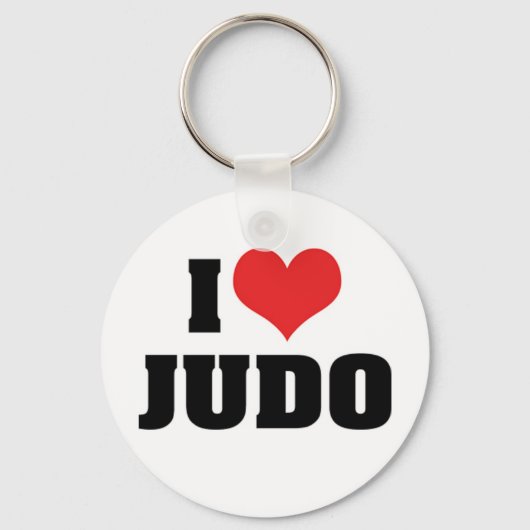 I Liebe Judo Schlüsselanhänger (Vorderseite)