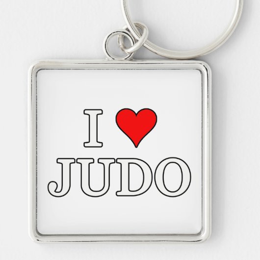 I Liebe Judo Schlüsselanhänger (Vorne)