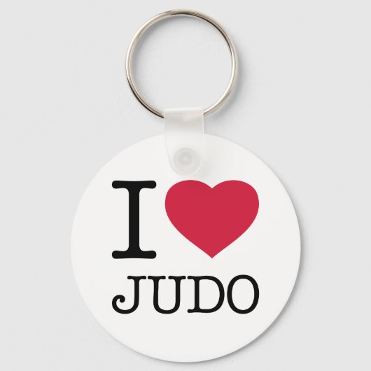 I LIEBE JUDO SCHLÜSSELANHÄNGER (Vorderseite)
