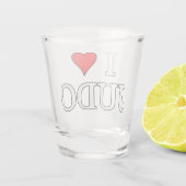 I Liebe Judo Schnapsglas (Rückseite)