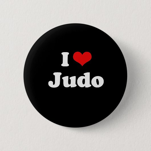 I Liebe Judo Tshirt Button (Vorderseite)
