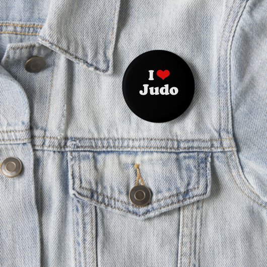 I Liebe Judo Tshirt Button (Beispiel)