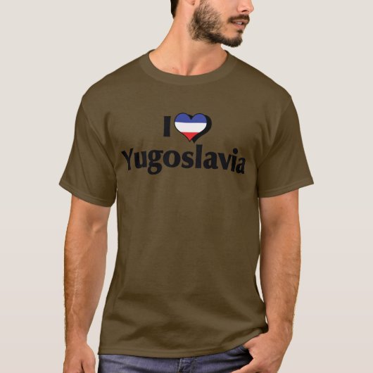 I Liebe Jugoslawien Flag Shirt (Vorderseite)