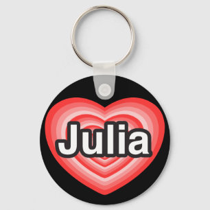 I Liebe Julia. Liebe I Sie Julia. Herz Schlüsselanhänger