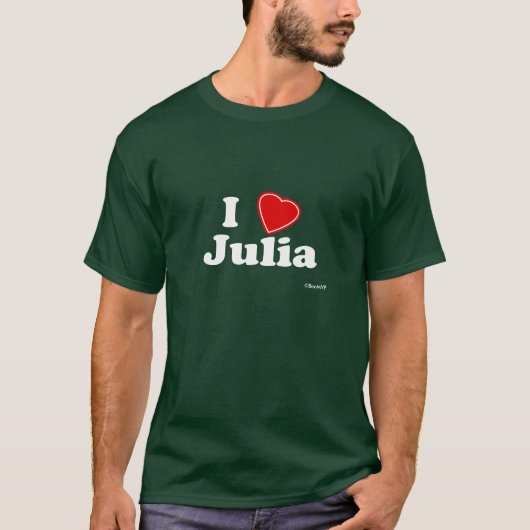 I Liebe Julia T-Shirt (Vorderseite)