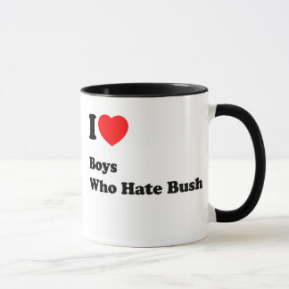 I Liebe-Jungen, die Bush-Kaffee-Tasse hassen Tasse