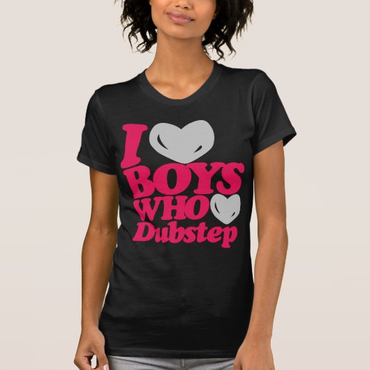 I Liebe-Jungen die Liebe Dubstep (magentarot/Grau) T-Shirt (Vorderseite)