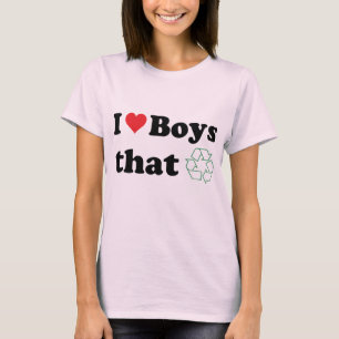I Liebe-Jungen, die recyceln! T-Shirt