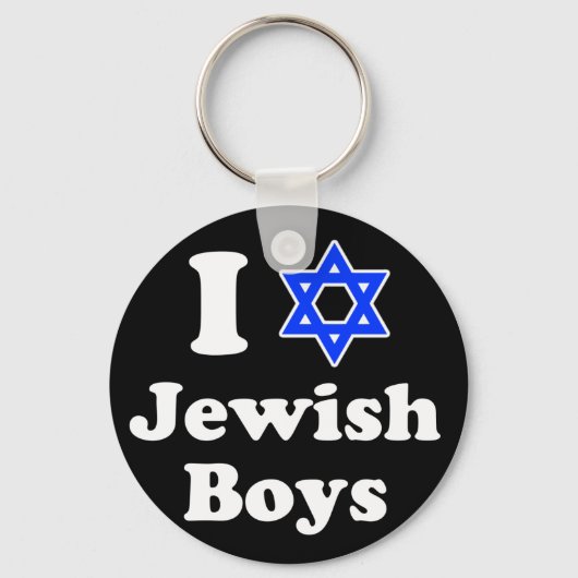 I Liebe Jungen Schlüsselanhänger (Vorderseite)