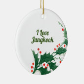 I Liebe Jungkook Korea Weihnachtsschmuck (Rechts)