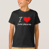 I Liebe Junior Dragsters Racing Heart T-Shirt (Vorderseite)