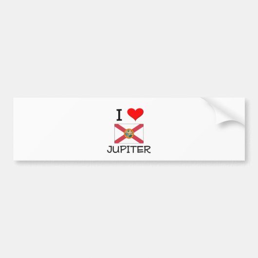 I Liebe JUPITER Florida Autoaufkleber (Vorne)