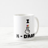 I LIEBE K-DRAMA Kaffee Tasse (VorderseiteRechts)