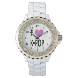 I Liebe K-Pop Armbanduhr