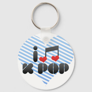 I LIEBE K POP SCHLÜSSELANHÄNGER
