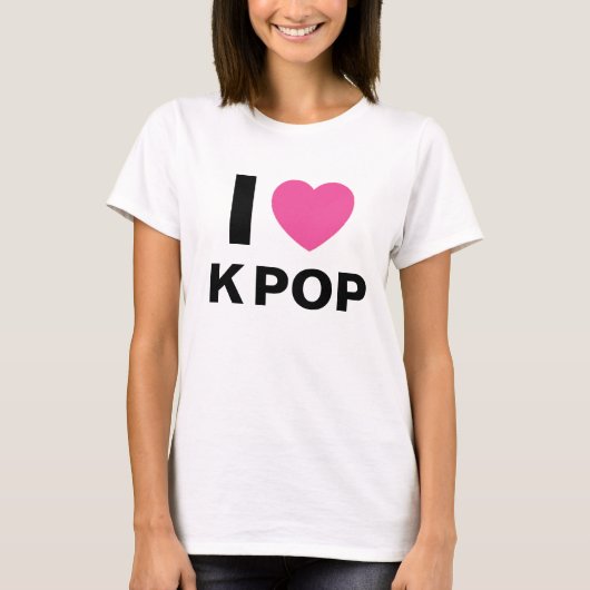 I Liebe K POP T-Shirt (Vorderseite)