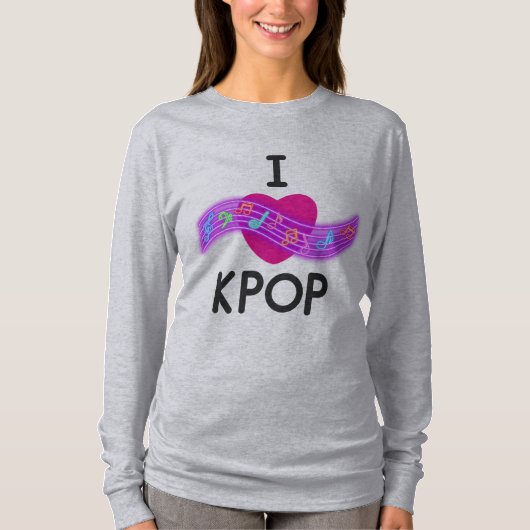 I Liebe K-Pop T-Shirt (Vorderseite)