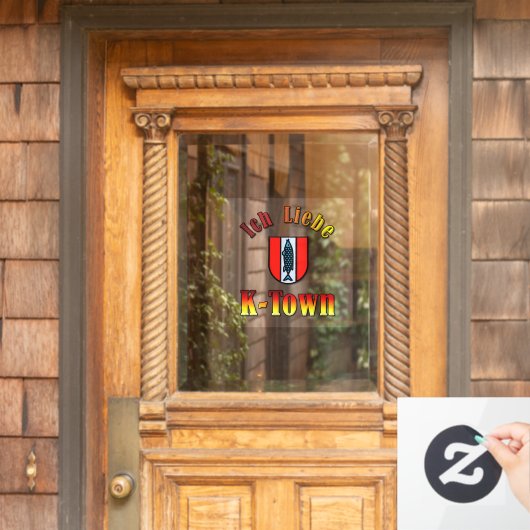 I Liebe K-Town Window Cloning Fensteraufkleber (Haustür)