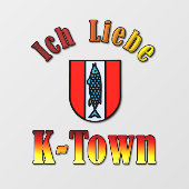 I Liebe K-Town Window Cloning Fensteraufkleber (Blatt)