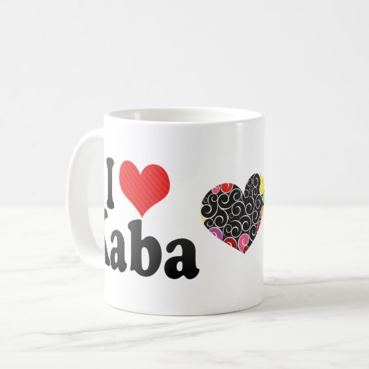 I Liebe Kaba Kaffeetasse (Vorderseite Links)
