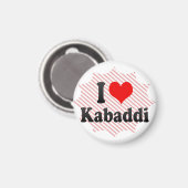 I Liebe Kabaddi Magnet (Vorderseite/Rückseite)