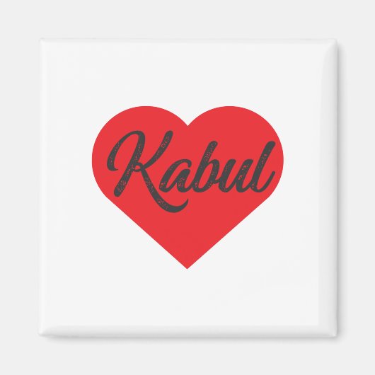 I Liebe Kabul - Afghanistan Magnet (Vorne)