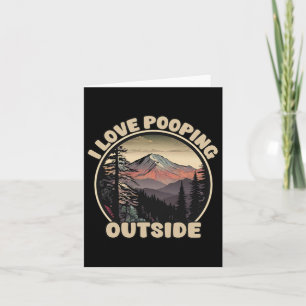 I Liebe Kackend Outdoor Funny Camping Wandern Natu Karte