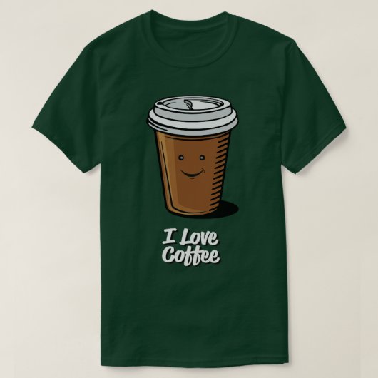 I Liebe Kaffee3 T-Shirt (Design vorne)