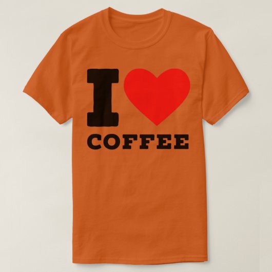 i Liebe Kaffee5 T-Shirt (Design vorne)