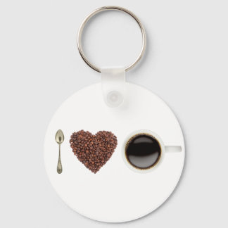 I Liebe Kaffee 01 Schlüsselanhänger