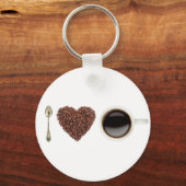 I Liebe Kaffee 01 Schlüsselanhänger (Vorderseite)