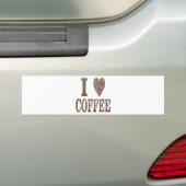 I Liebe Kaffee Autoaufkleber (Auf Auto)