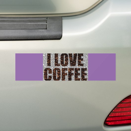 I Liebe-Kaffee Autoaufkleber (Auf Auto)